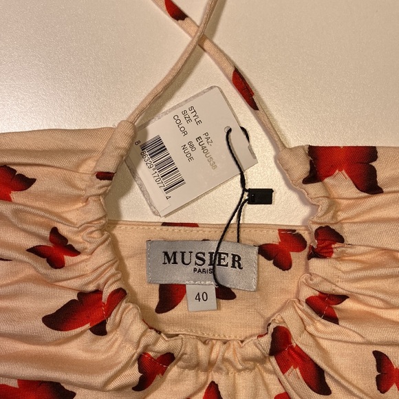 NWT Musier Paris Butterfly Paz soft stretchy jersey strappy  tank top size 40 - Picture 13 of 16